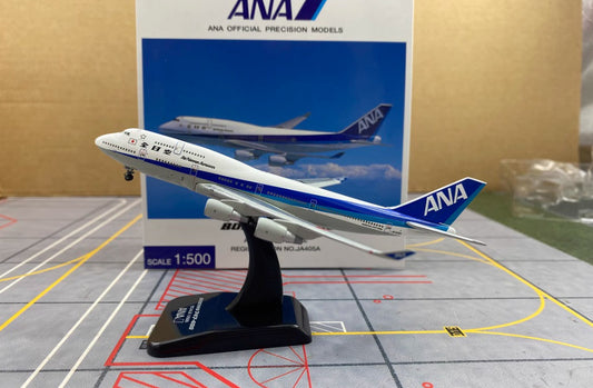1:500 Hogan ANA BOEING 747-400 Passenger Plane Airplane Diecast Aircraft Model