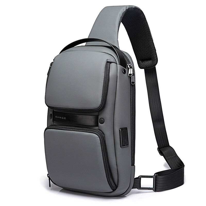 Charging Port Water Resistant Chest Pack Sling Bag Crossbody Backpack Business