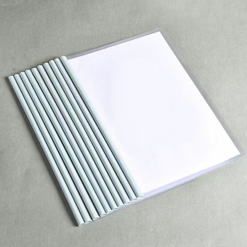 Plastic A4 Folder Draw 10pcs Rod Folder Waterproof File Bag Document Protection