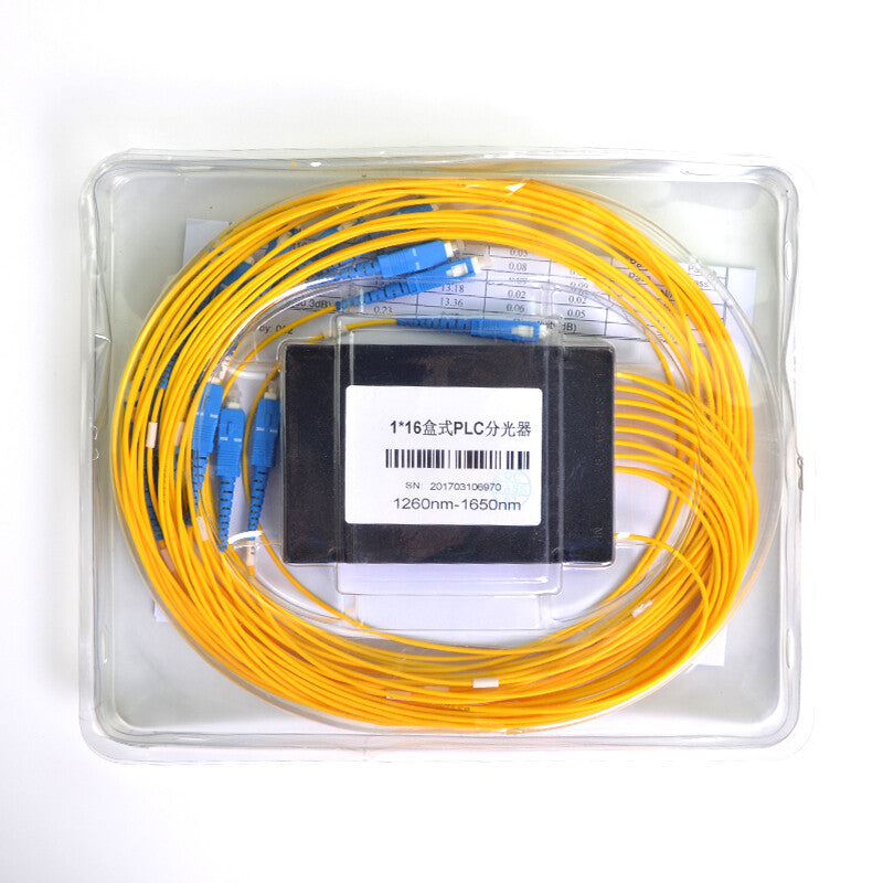 PLC Fiber Optical Cble Splitter Box 1x16 Cassette Fiber Cable Branching Device