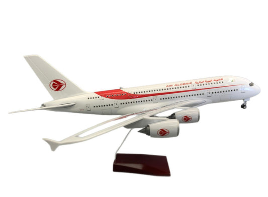 1:160 46CM AIR ALGERIE AIRBUS A380 Airplane Landing Gear Resin Aircraft Model