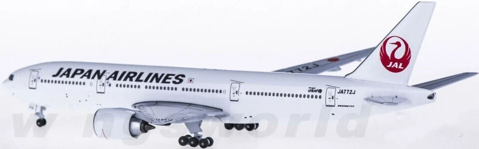 1:500 Aeroclassics JAPAN AIRLINE BOEING 777-200 Passenger Airplane Diecast Model