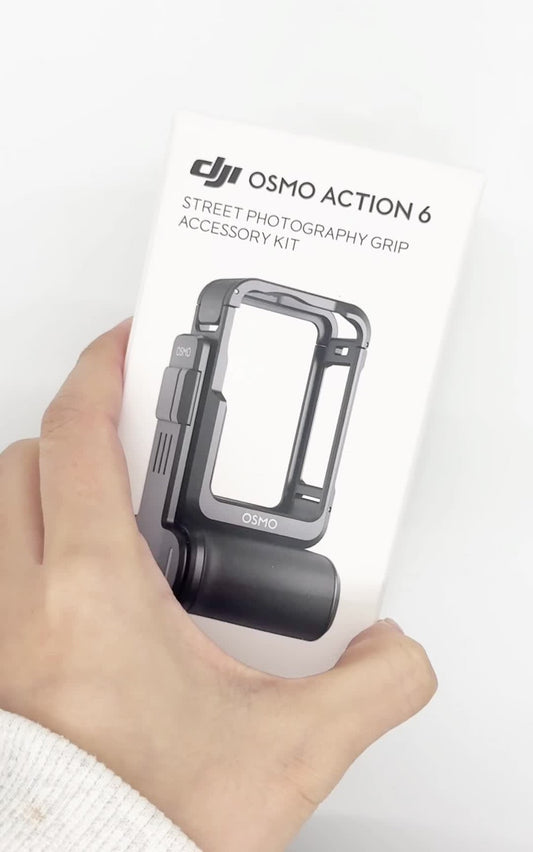 Osmo Action 6 Street Grip Kit–Hand Grip,Shutter Button,Utility Frame,Wrist Strap