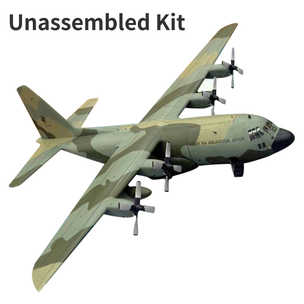 DIY 1:50 USAF C-130 Hercules Transport Aircraft 3D Paper Model Military Craft N