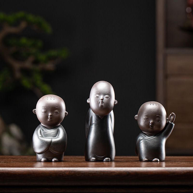 Ceramic Little Monk Decoration Tea Table Decoration Tea Pet Crafts