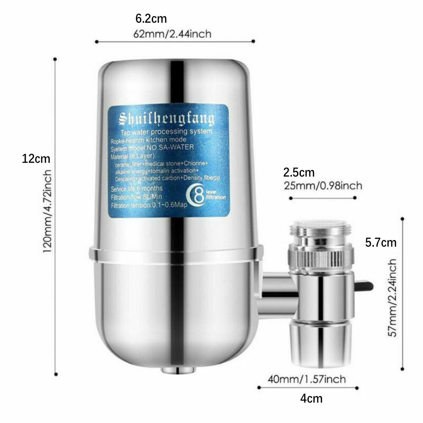 New Water Faucet urifier Filter Drinking Home Kitchen Dining Front Sink Filter
