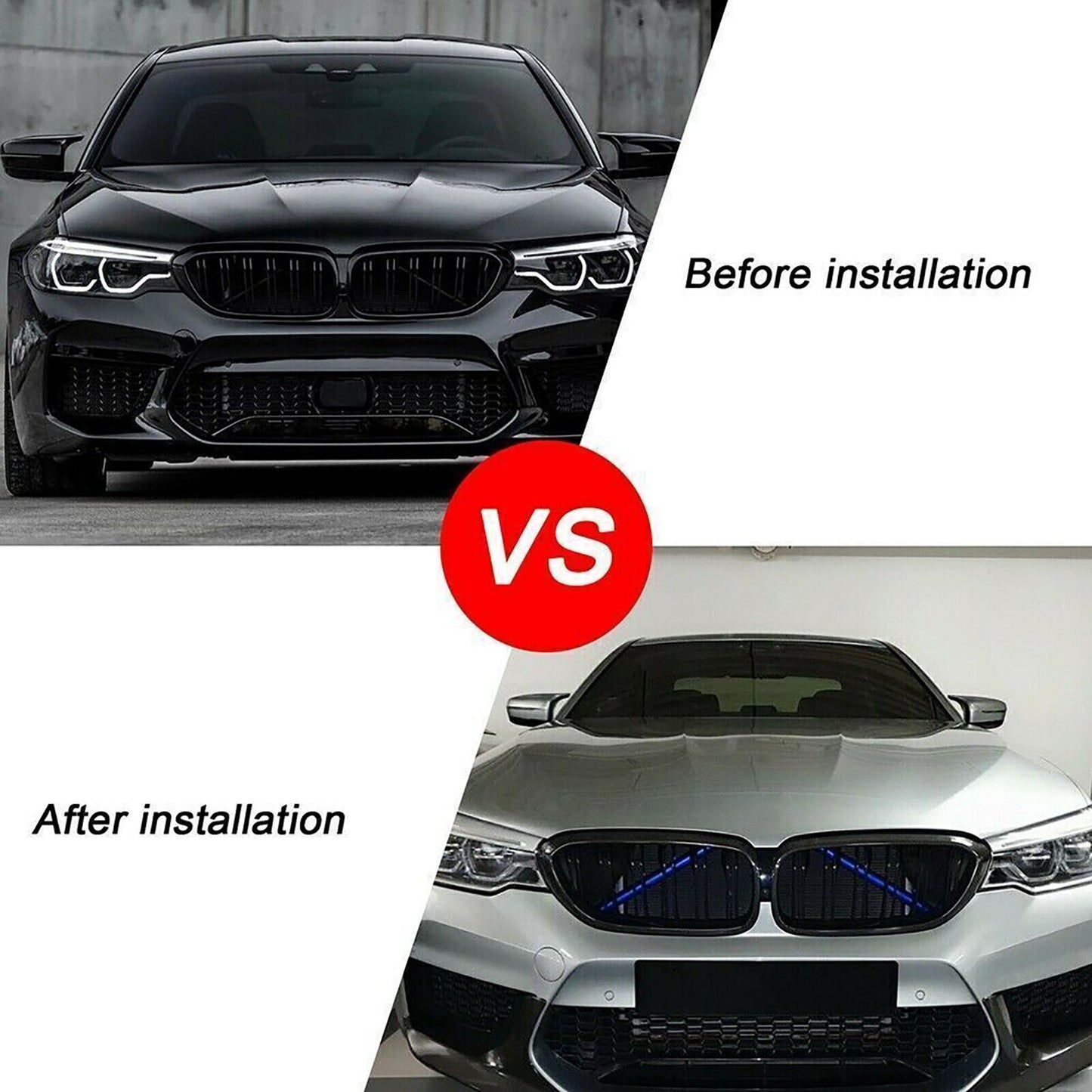 Kidney Grille Insert Trim For BMW 1/2/3/4/5/6/7 Series F20 F22 Auto Accessories