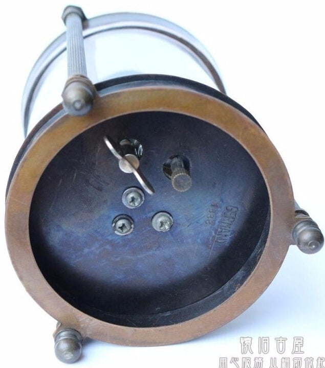 Available handmade antique mechanical clock locust pointer bronze statue watches
