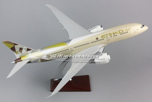43CM ETIHAD BOEING 787 A6-BLA Passenger Airplane Resin Aircrarft Plane Model