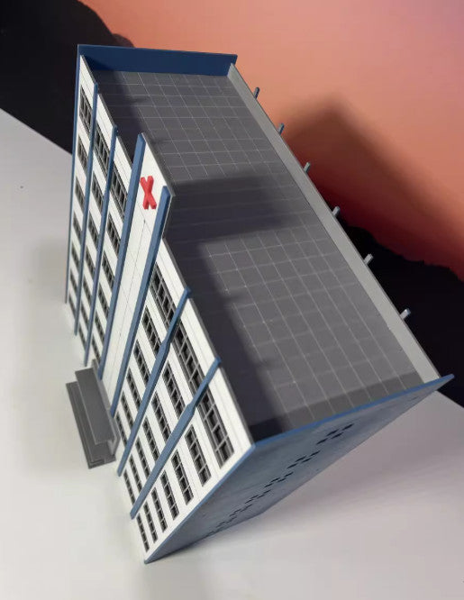 1: 87 City Scene Model Plastic Assembly Model for Hospital Scenes