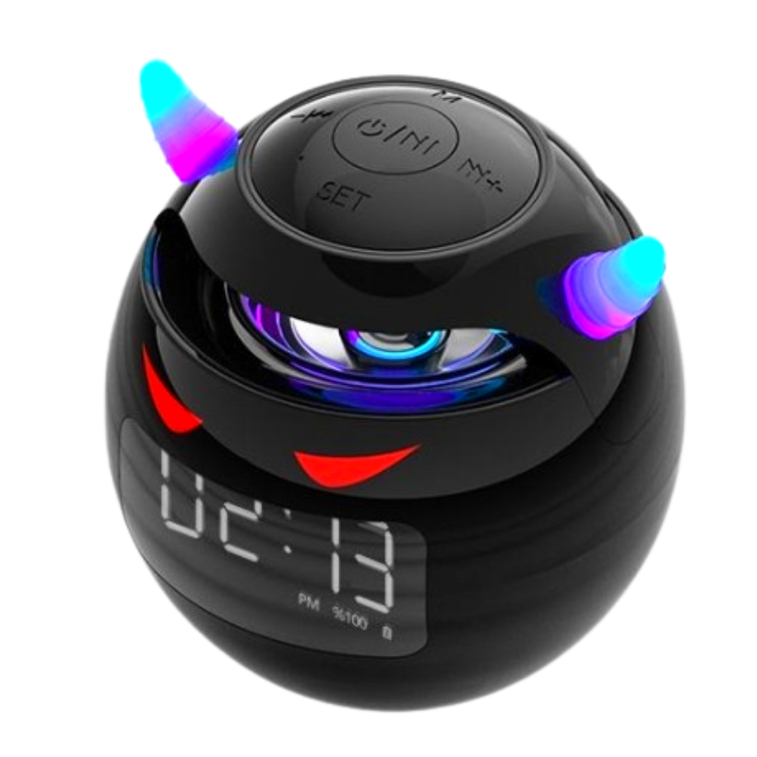 2023 Reloj Despertador Altavoz Bluetooth inalámbrico LED Digital USB recargable