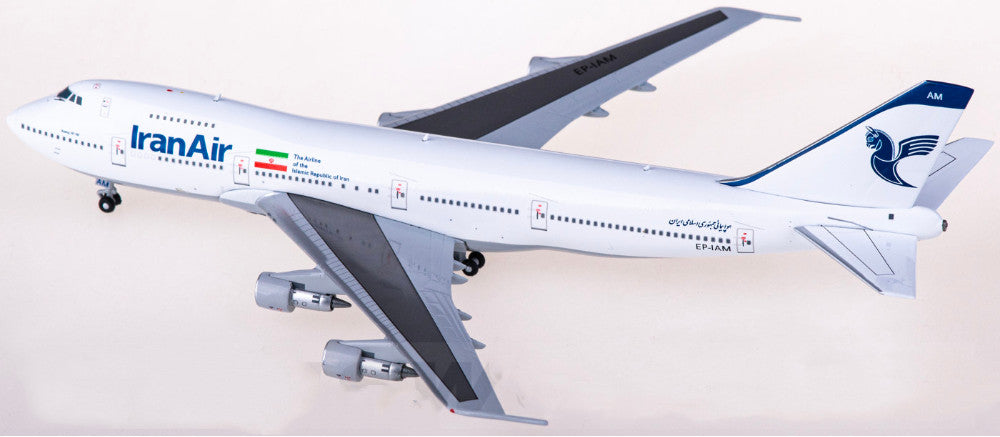 1:400 BigBird400 Iran Air Boeing 747-100B Passenger Airplane Diecast Model
