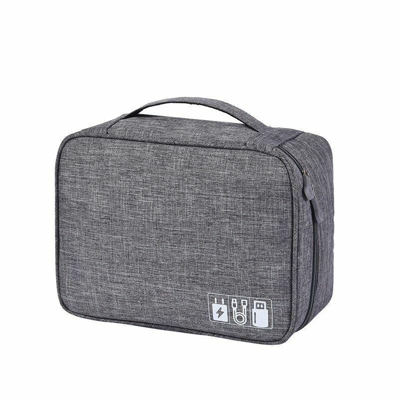 Storage Bags Portable Cable Digital Organizer USB Gadgets Charger Power Battery