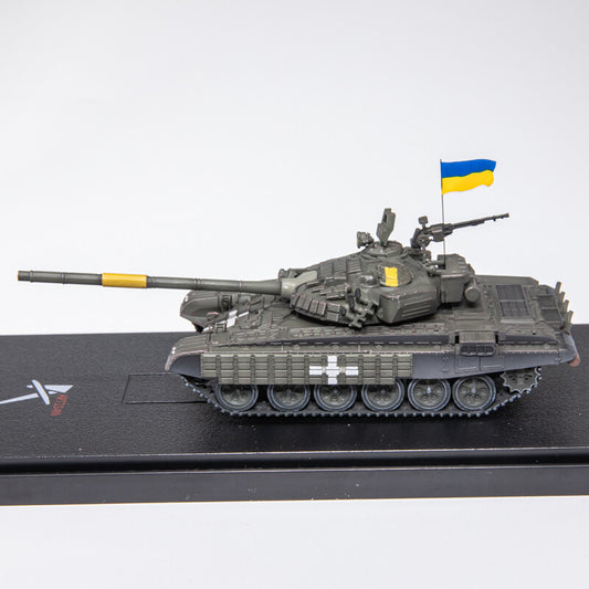 1:72 ARTISAN Ukraine T-72 Main Battle Tanks Plastic Diecast Military Armor Model