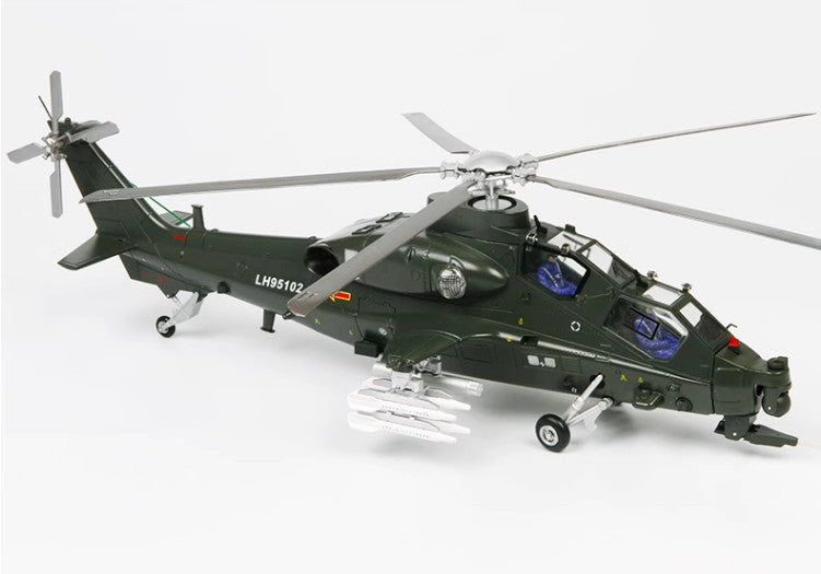 1:35 45CM Terebo China Z-10 Armed Helicopter Airplane Diecast Aircraft Model