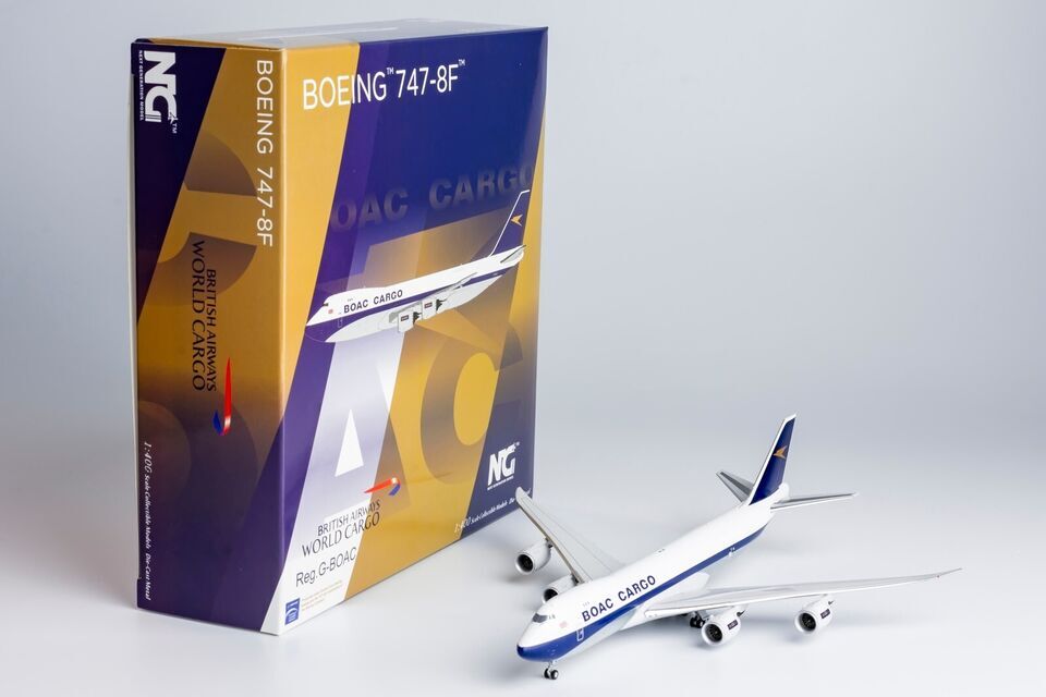 1:400 NG Model BOAC BOEING 747-8F Passenger Airplane Diecast Aircraft Model