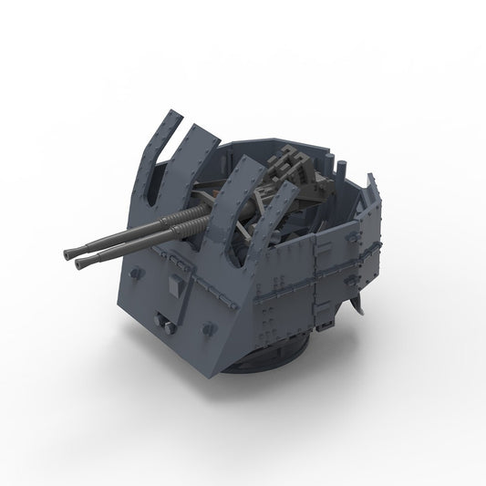 Yao's Studio LY700009 1/700 Model Royal Navy Bofors Twin AA Gun(40MM) Mark I