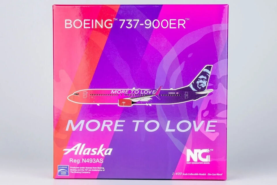 1:400 NG Model Alaska BOEING 737-900ER Passenger Airplane Diecast Aircraft Model