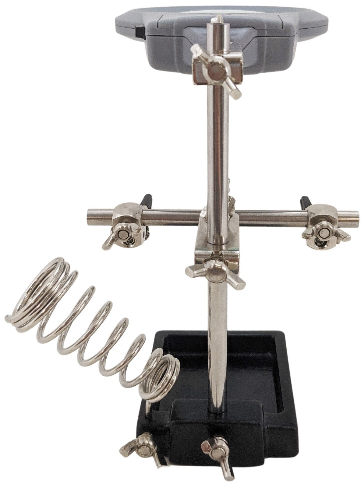 Helping Hand Project Holder with 2x Magnifier and LED Lights, Sturdy Iron Base