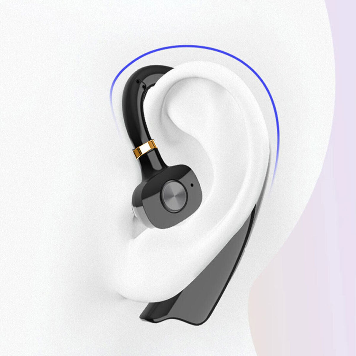 For Moto G Stylus/5G/Power/Pure Wireless Bluetooth 5.0 Earbud Ear-hook Headphone