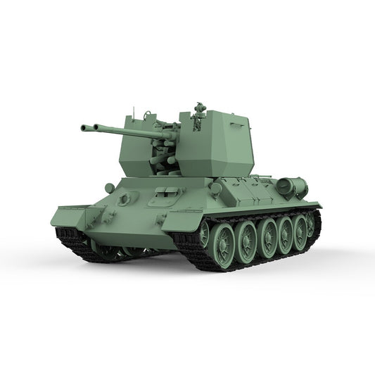 SSMODEL SS87751 1/87 Military Model Parts Soviet T-34 Anti Aircraft Tank
