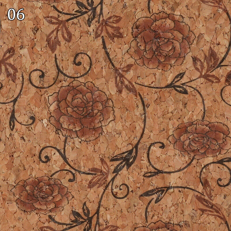 100x138cm Natural Cork Leather Fabric DIY Printed Textured Bag Furniture Decor
