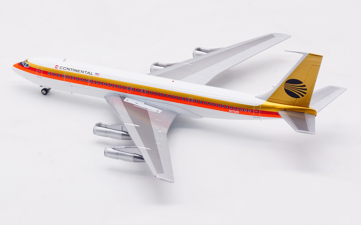 1:200 InFlight Continental B707-300 Passenger Airplane Diecast Aircraft Model