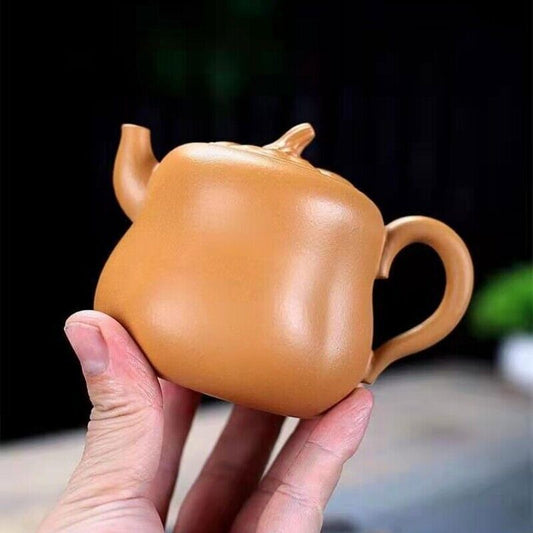Chinese yixing zisha duan clay tea pot marked calabash design pot teapot