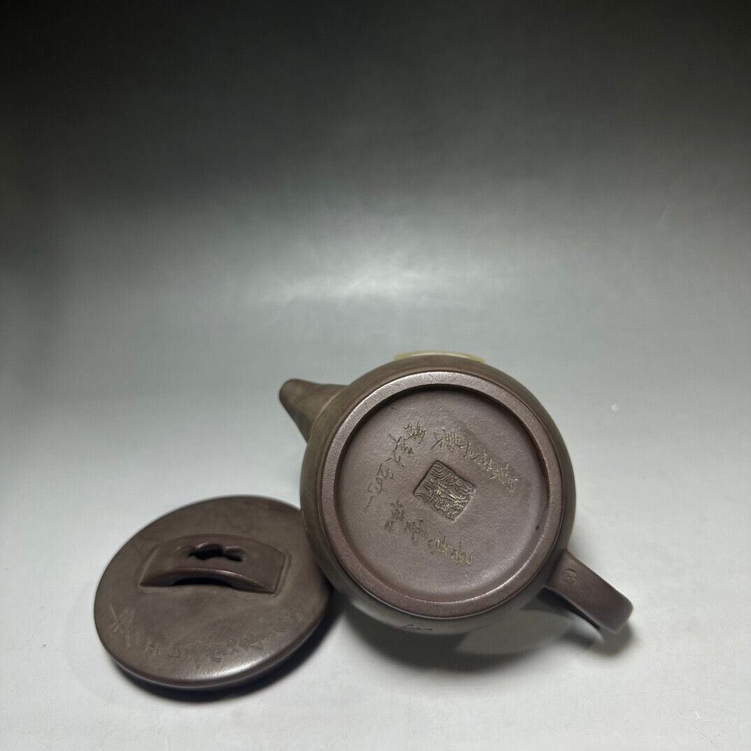 Chinese Yixing Zisha Clay Handmade Exquisite Teapot (汉瓦 底款:顾景舟)