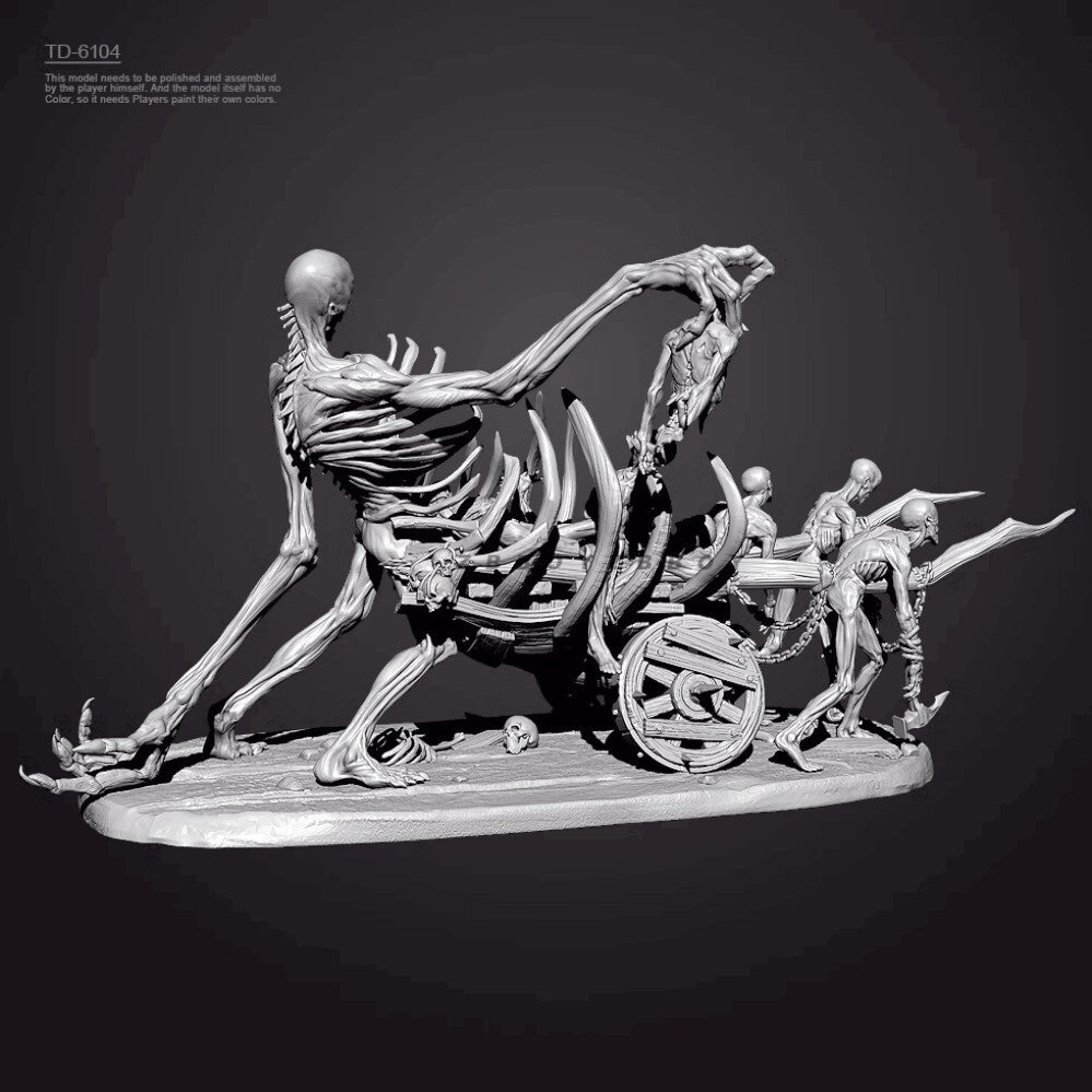 1/35 resin figure model Hell Ghost Car and Ghost Soldier 3D Printing Unpainted