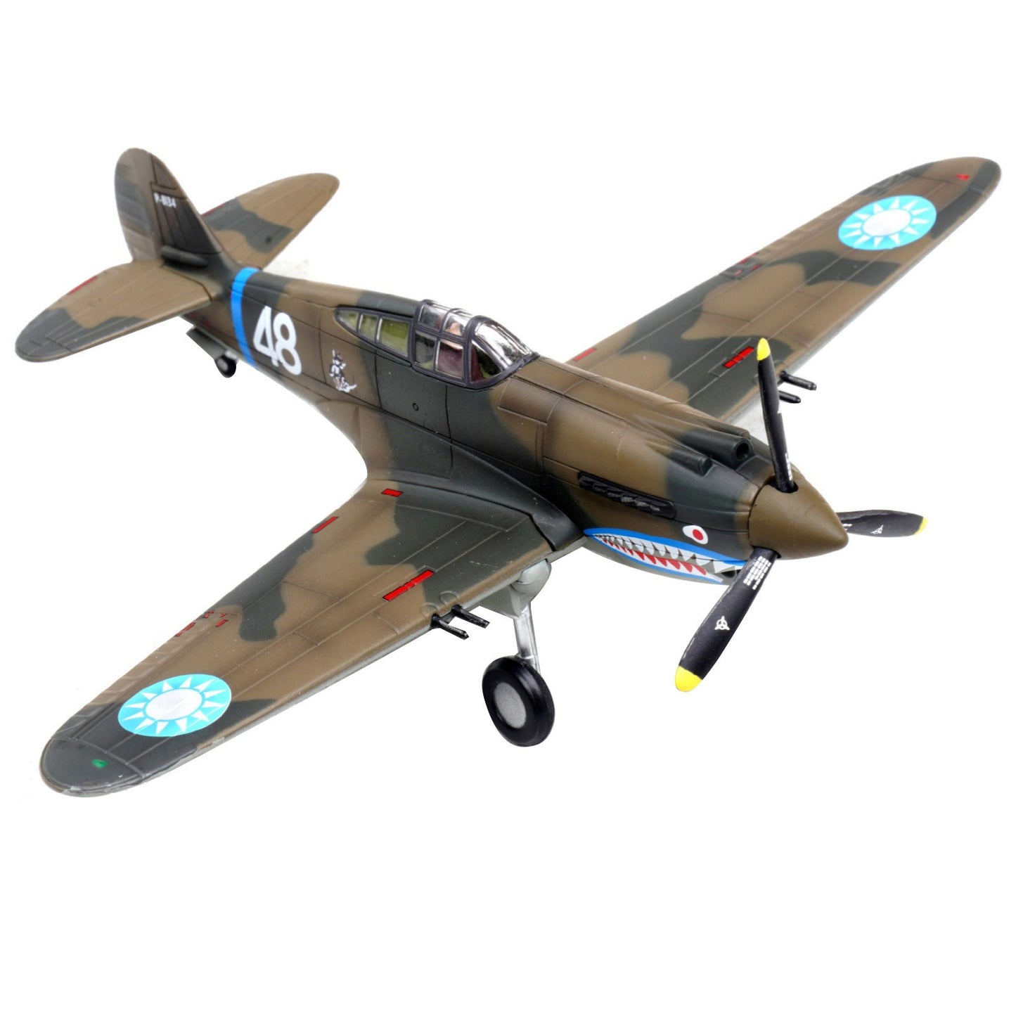 For Curtiss P-40C Warhawk Fighter Diecast Model 1:72 Scale Alloy Military Plane