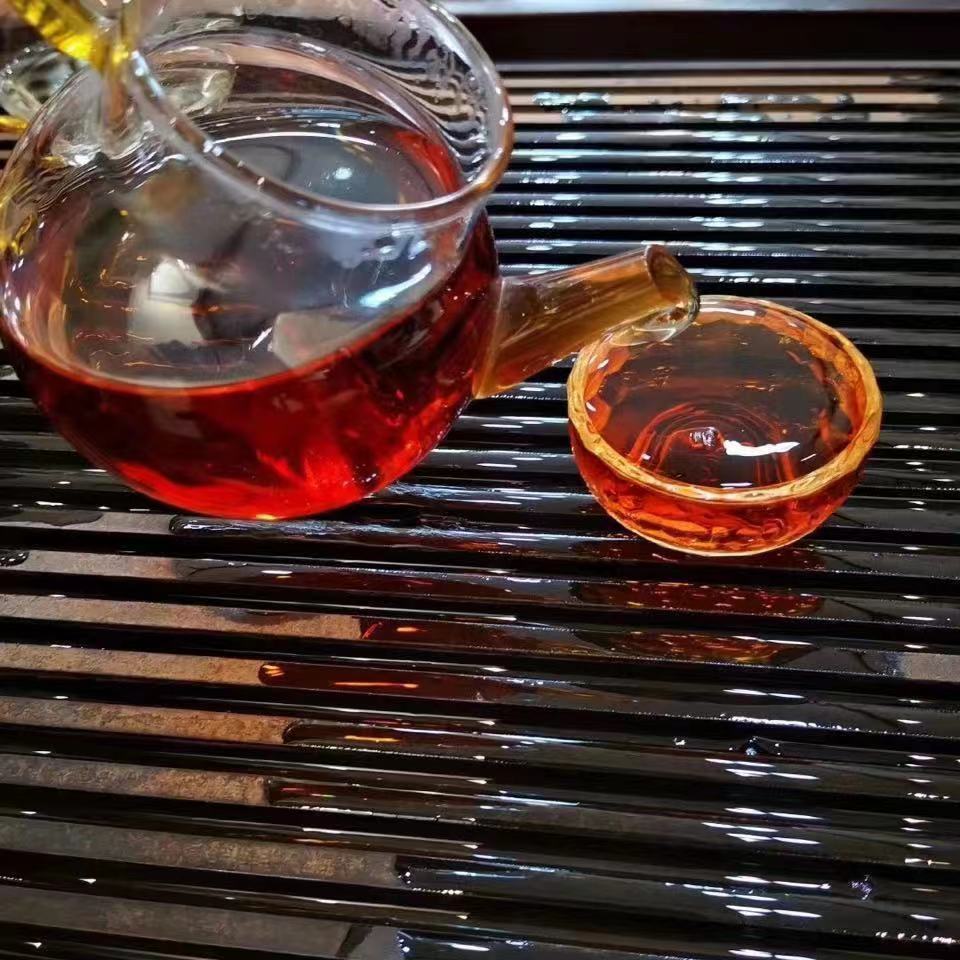 357g Yunnan Puerh Ripe Tea Tongqinghao 1999 Old Pu-erh Cooked Tea Cake Pu'er Tea