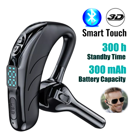 Trucker Wireless Bluetooth 5.2 Earpiece Headset Earbud Noise Cancelling Mic US
