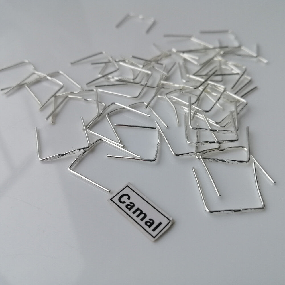 150pcs 12mm Double Twist Connector Pin Chrome Chandelier Lamp Crystal Prism Part