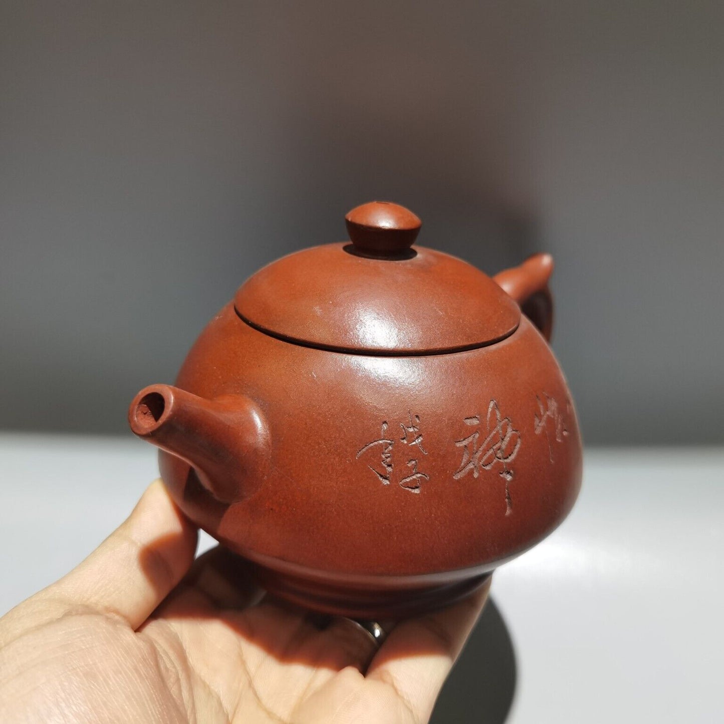 Vintage China Yixing Purple Clay Teapot Zisha Ceramic Nice Plum Blossom Teaware