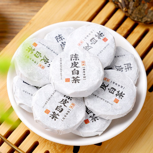 500g Authentic Fuding Tangerine Peel Shoumei old White Tea Bulk Mini Tea Cake
