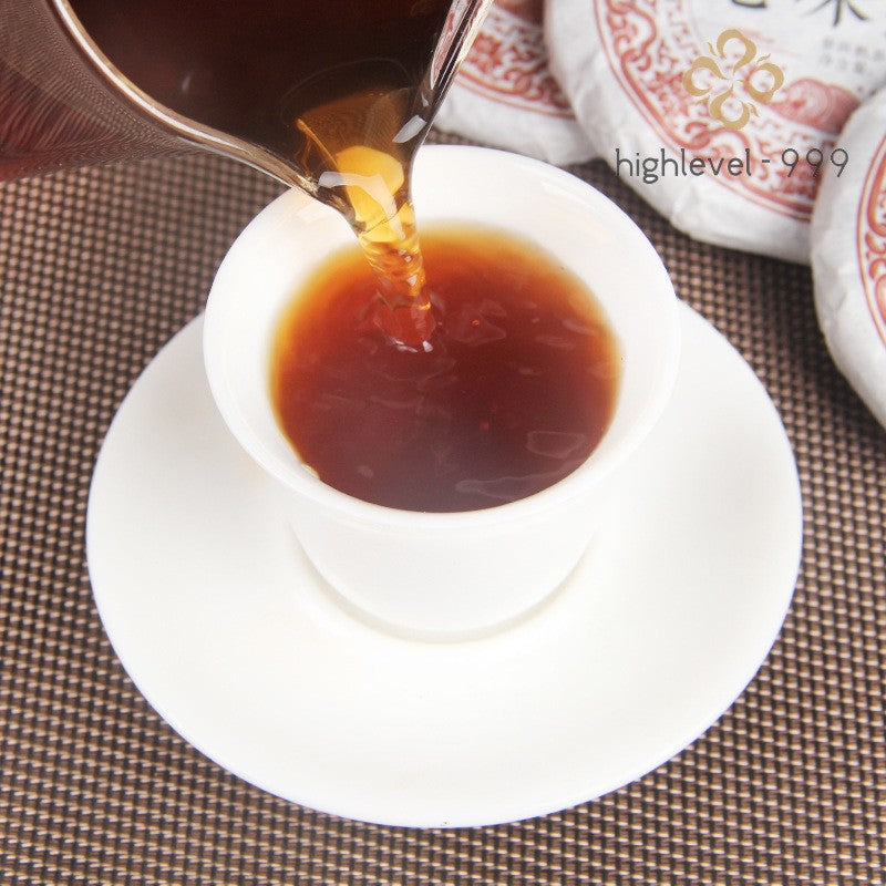 50g Fermented Ripe Pu'er Menghai Aged Ancient Tree Dry Storage Tea Cake Yunnan