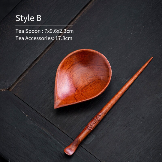 Ebony Tea Scoop Tea Ceremony Set Wood Tea Accessories