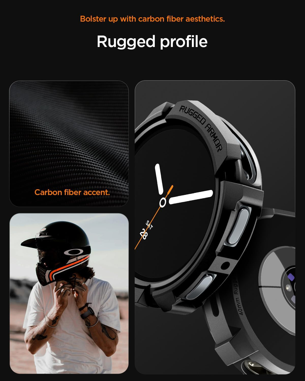 Rugged Armor Designed for Samsung Galaxy Watch 8 40Mm Case Durable TPU Cover (20