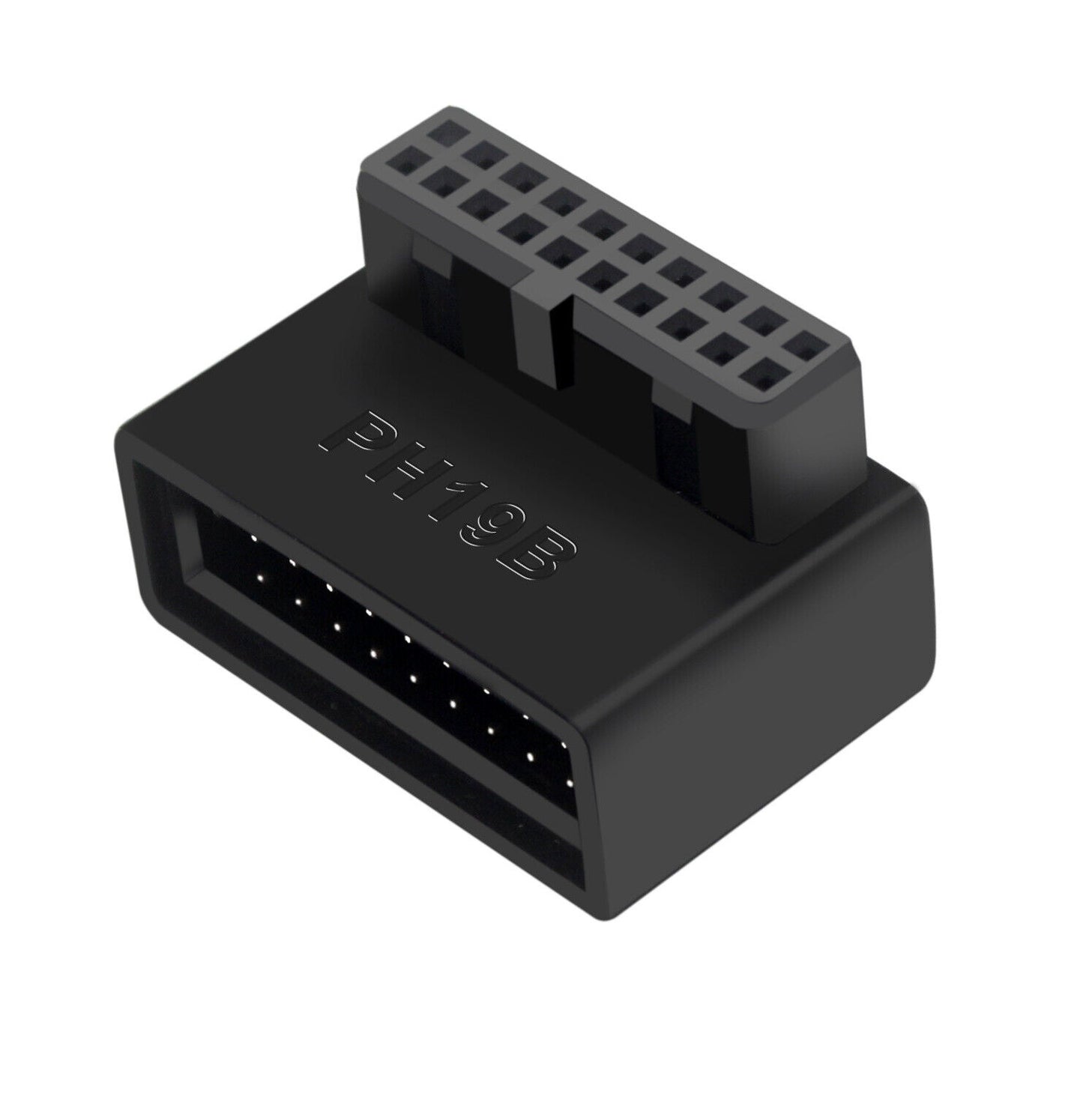 USB 3.0 19Pin/20pin Male to Female Extension Adapter 90 Degree for Motherboard