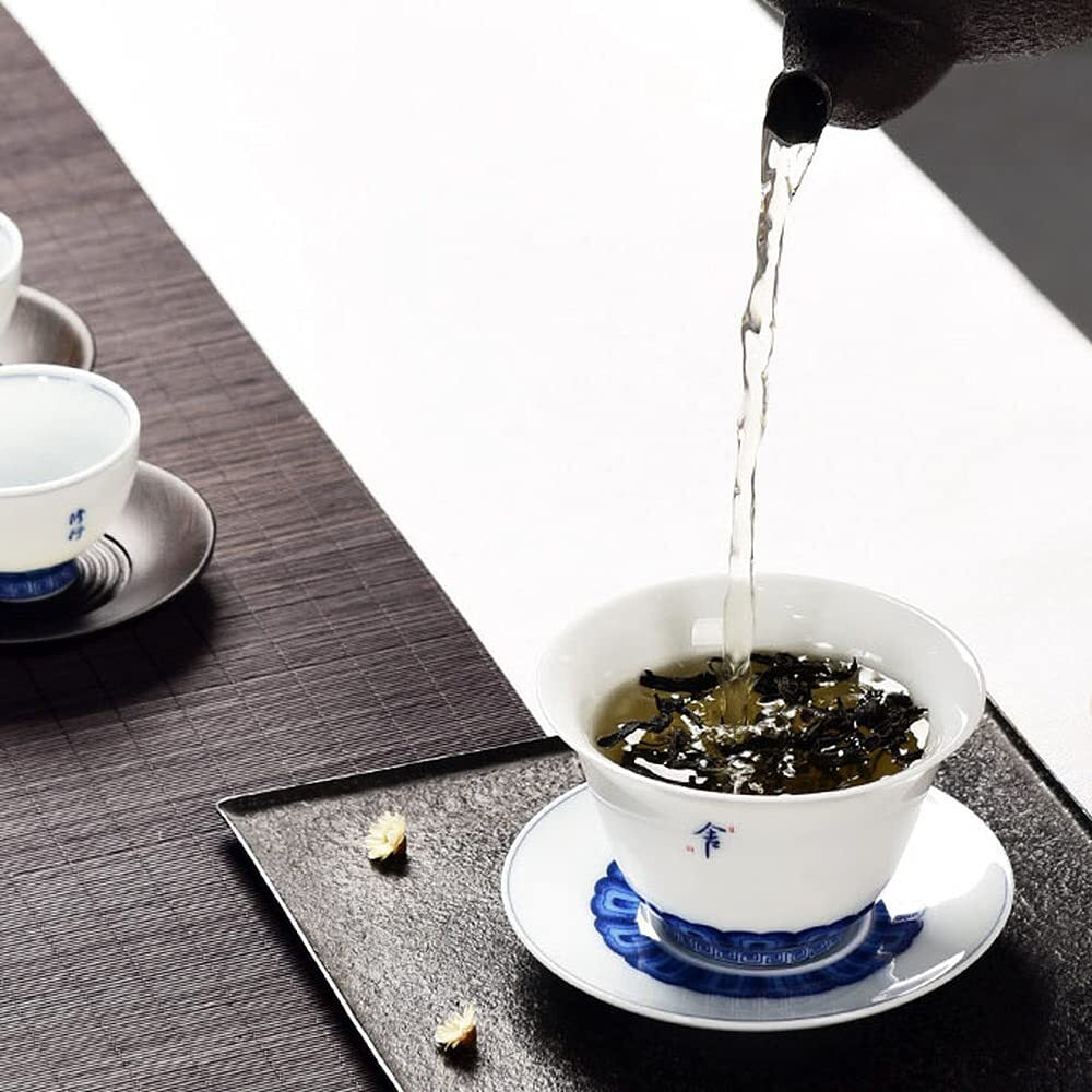 160ml Porcelain Gaiwan Bowl Teacup Handmade Kung Fu Tea Set Tureen