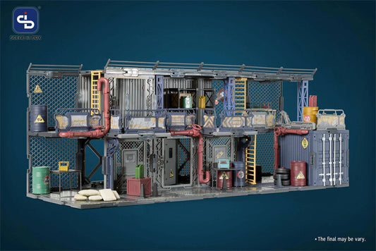 1:18 Outpost Bazzar Container Warehouse Scene Building Set for Model Figure