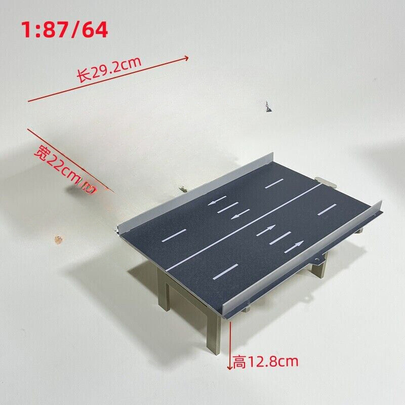 1/64 /150 Scale Diorama City Highway Street Road Bridge Model Scene Viaduct Toys