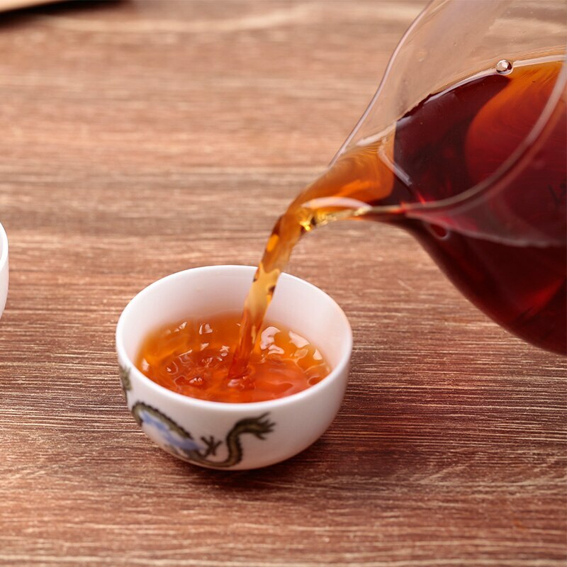 CHINATEA 6166 Liu Pao Hei Cha Liu Bao Aged Wuzhou Dark Tea Black In Basket 250g