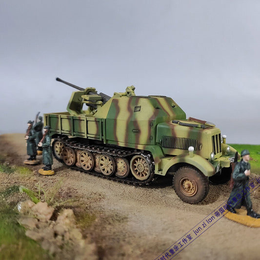 1/72 German Sd .Kfz.7/2 Flak37 semi-tracked armored vehicle air defense model #4