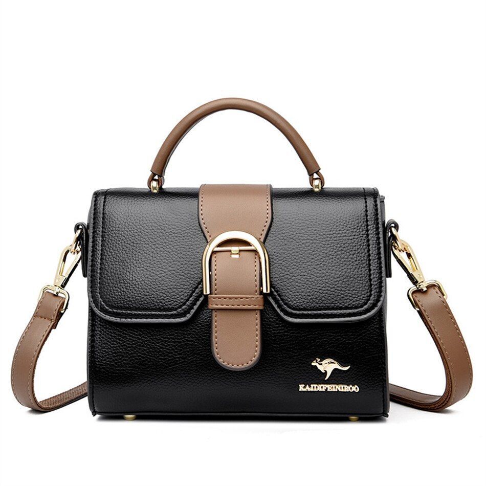 Women Fashion Handbag Purse Genuine Leather Shoulder Crossbody Flap Totes Bags