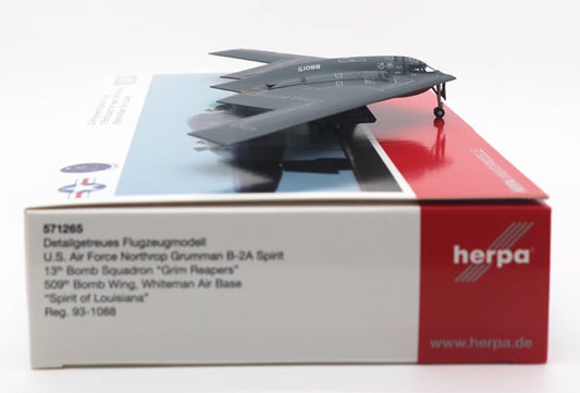 1:200 Herpa USAF Nothrop Grumman B-2A Spirit of America Bomber Diecast Model
