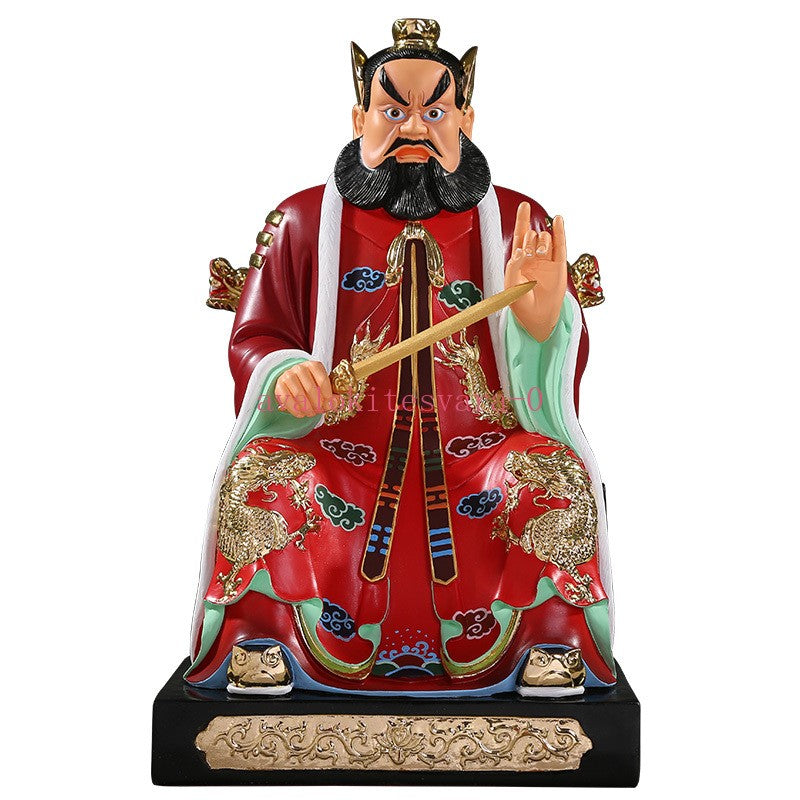 30cm Resin The Statue of Zhang Tianshi in Longhu Mountain Worship Ornaments