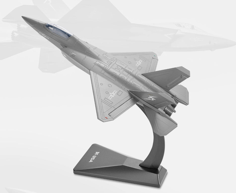 1:64 27CM KDW Carrier-based Stealth Fighter Jet Diecast Military Aircraft Model