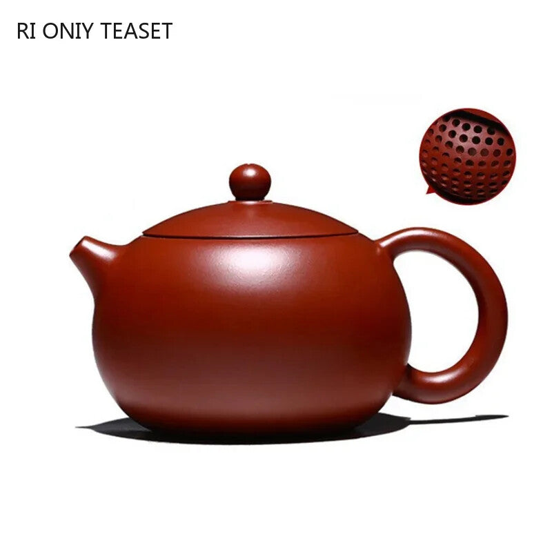 Yixing Purple Clay Teapot Famous Handmade Ball Hole Filter Xishi Tea Pot